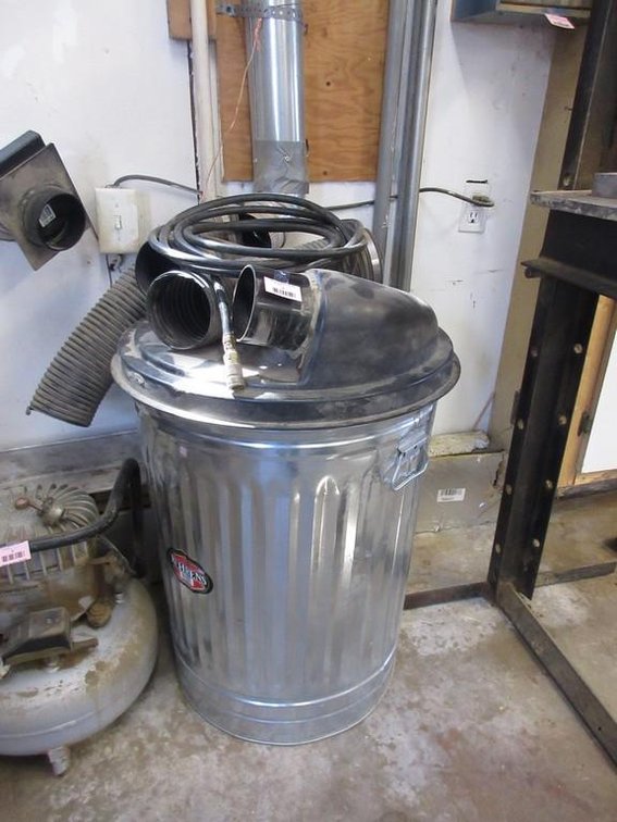 Shop dust collector can (no motor)