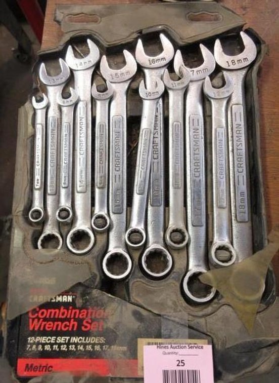 Craftsman 12-piece metric wrench set