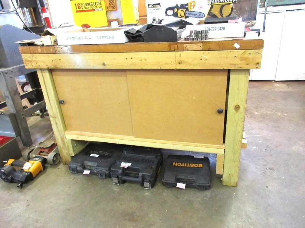 Wood cabinet with contents (no loading or removal assistance)