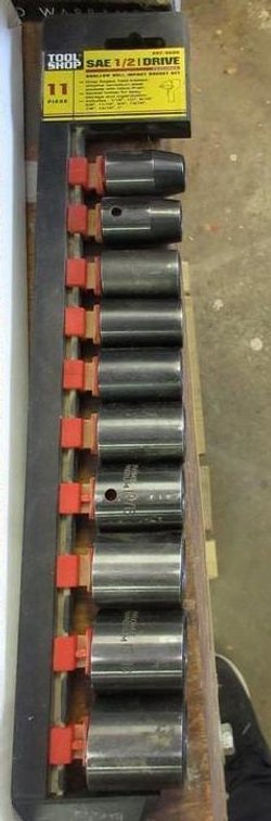 Tool Shop 11-piece 1/2" drive impact sockets