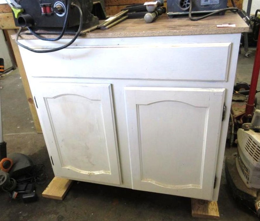 Wood painted cabinet