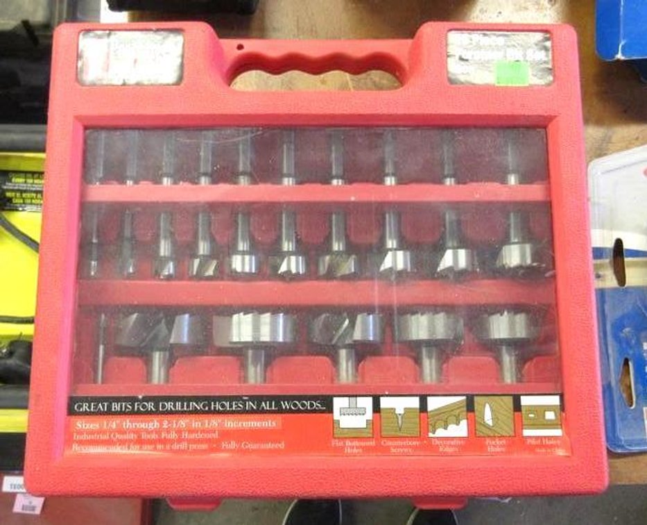 Peachtree 16-piece forstner bit set