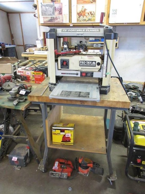 Pro-Tech 13" portable planer on stand