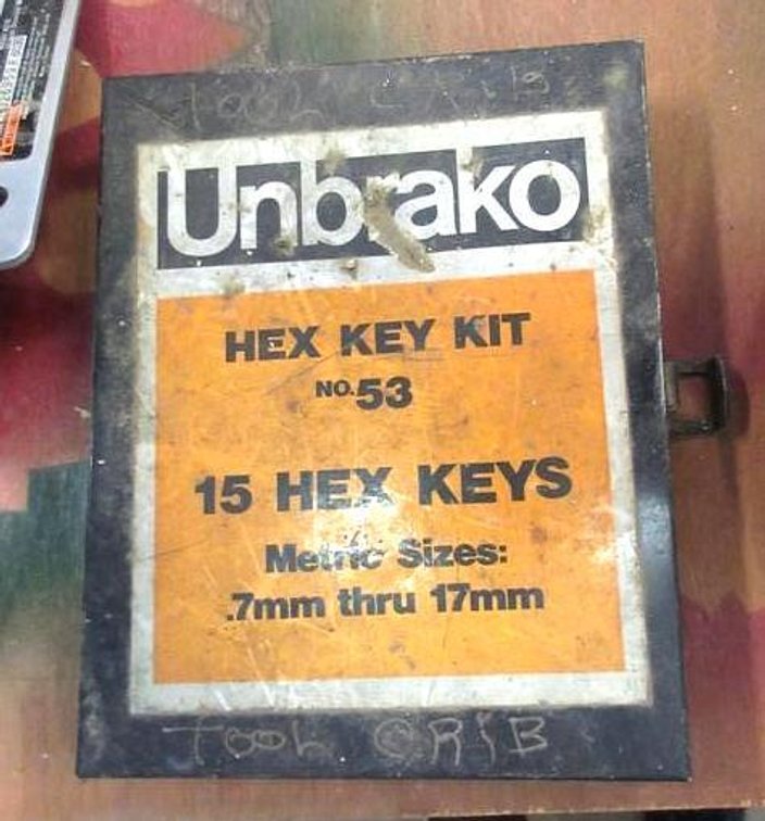 Unbrako metric hex key set