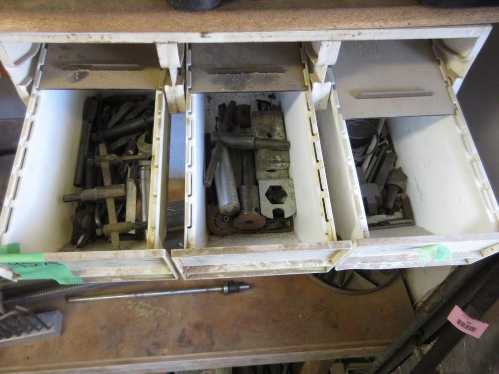 (3) Drawers of lathe accessories