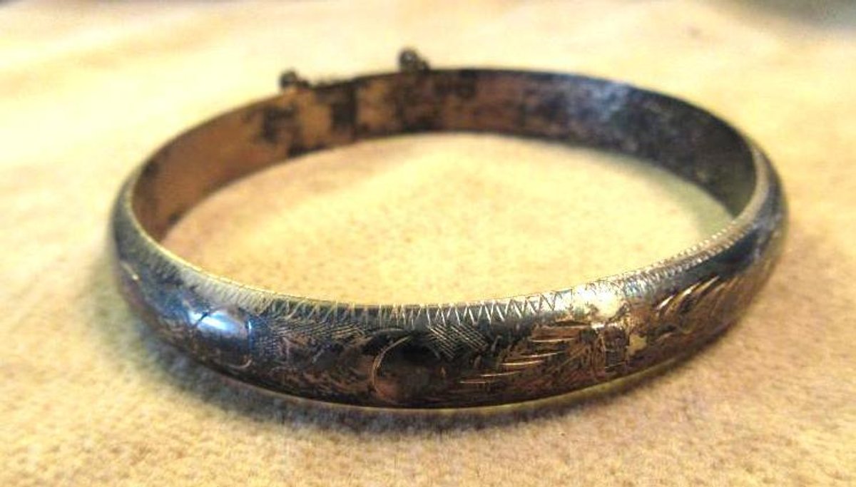 Sterling cuff bracelet with detailed engraving