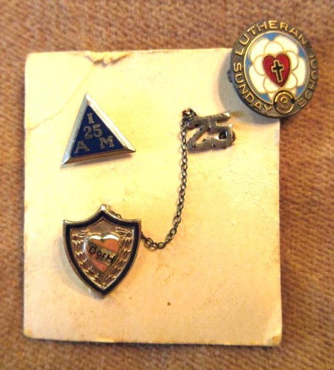 (3) Sterling pins