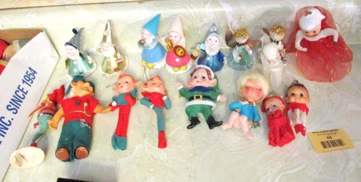 Group of small vintage Japan Christmas figurines