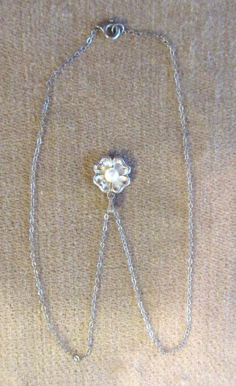 Sterling pendant with unmarked chain