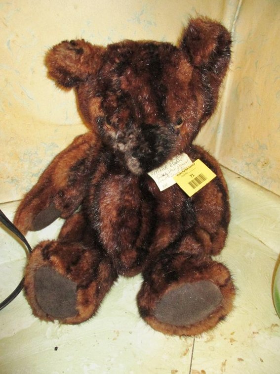 Vintage Mink fur jointed teddy bear