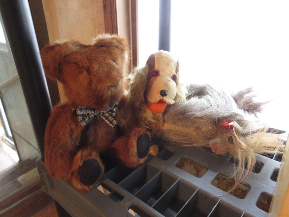 (3) Real fur plush