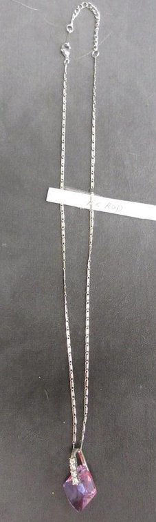 18k RGD elegant purple stone necklace