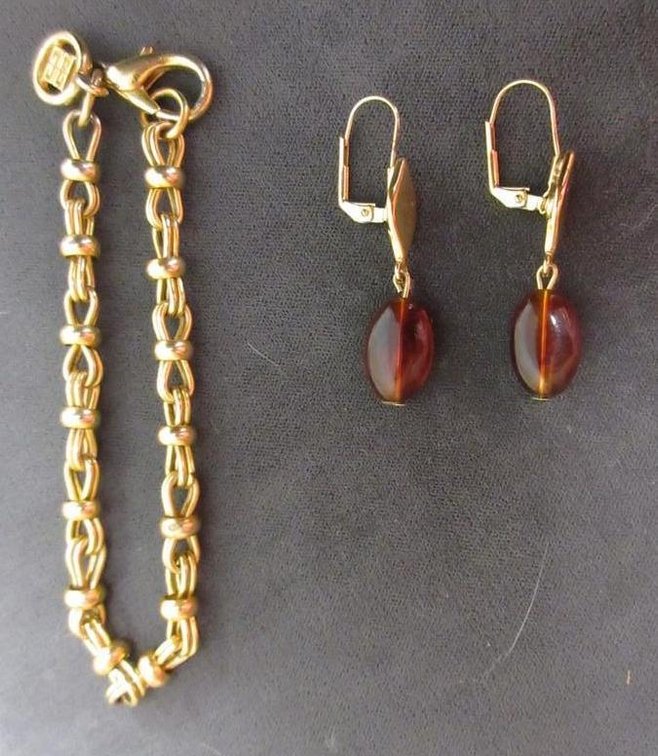 Givenchy bracelet and dangle earrings set