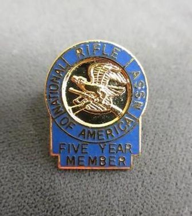 National Rifle Assn 5 yr. member pin
