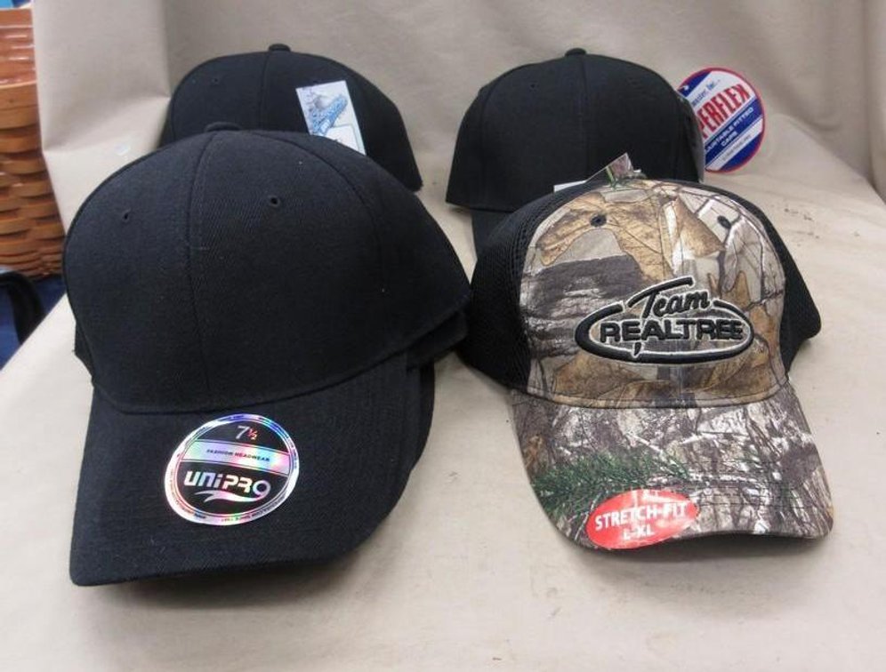 (9) Baseball style caps