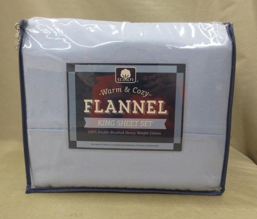 Cotton Warm & Cozy flannel king sheet set