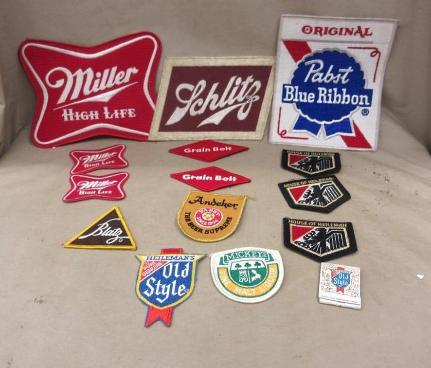 Flat of assorted cloth patches