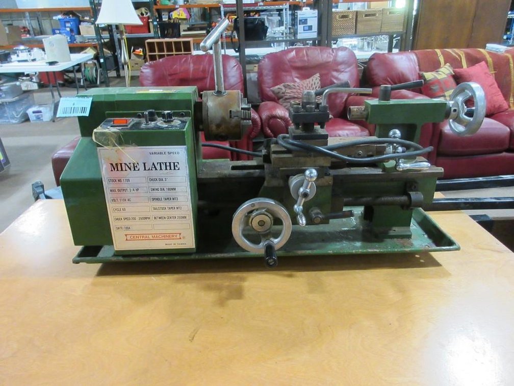 Central Machinery mine lathe