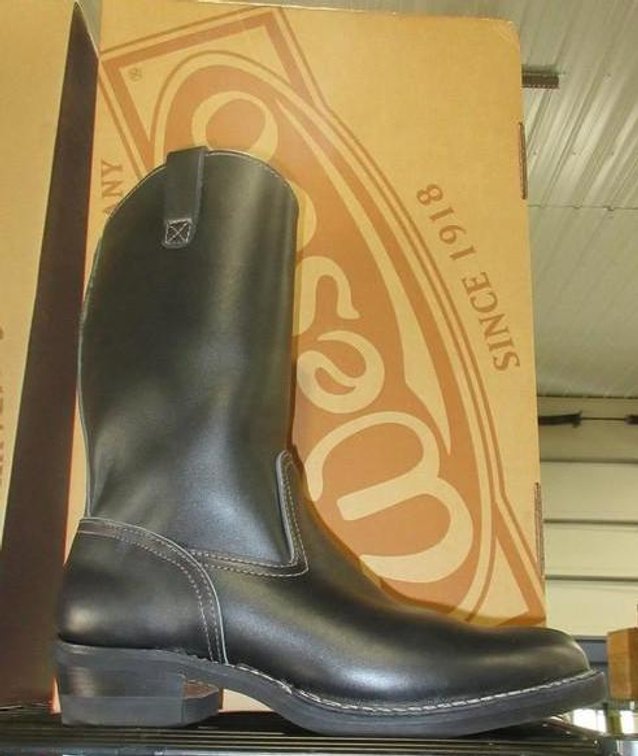 Wesco Western Boss black leather boots
