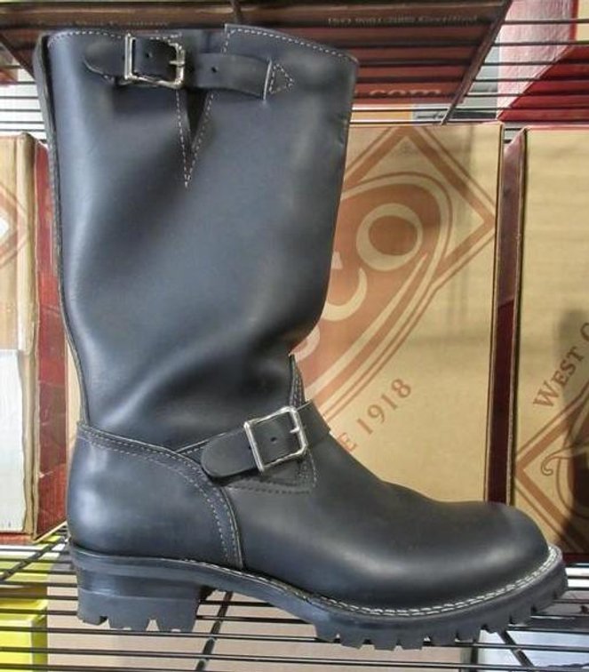 Wesco The Boss factory second black leather boots