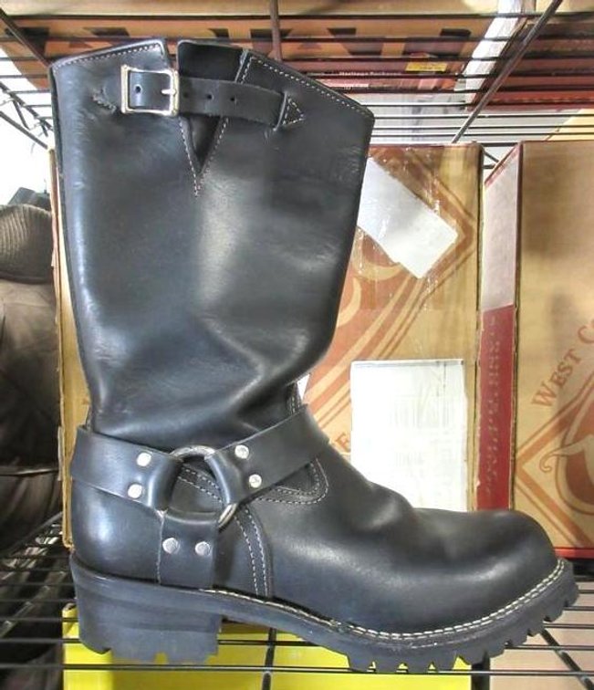 Wesco The Boss stompers black leather boots