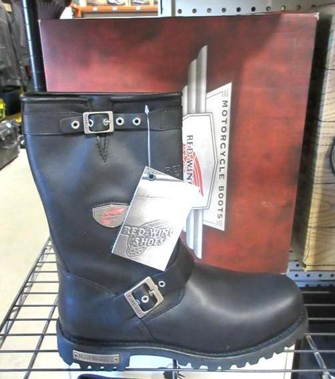 Red Wing Motorcycle leather steel toe boots