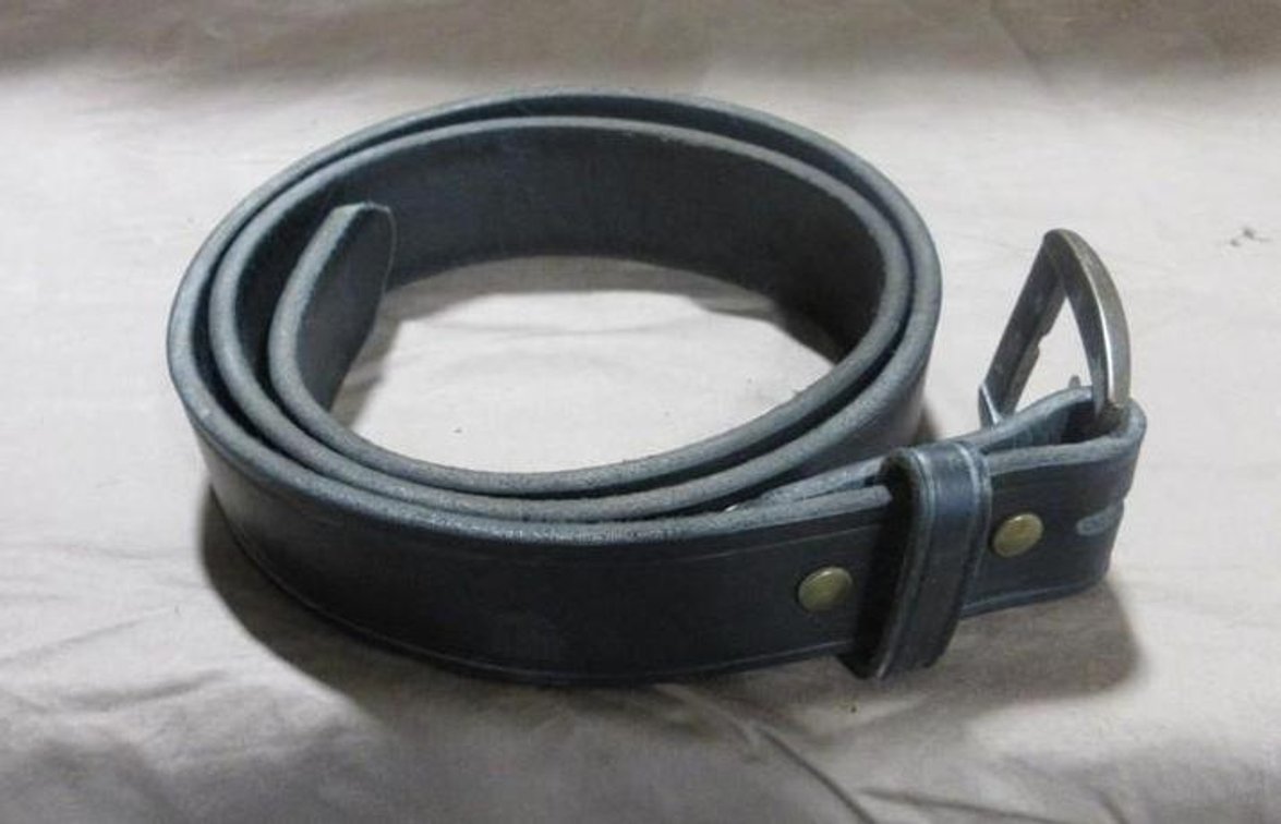 Black leather belt