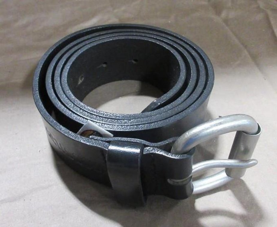 Fossil black leather belt