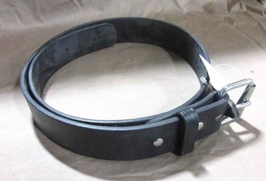 Amish made black leather belt