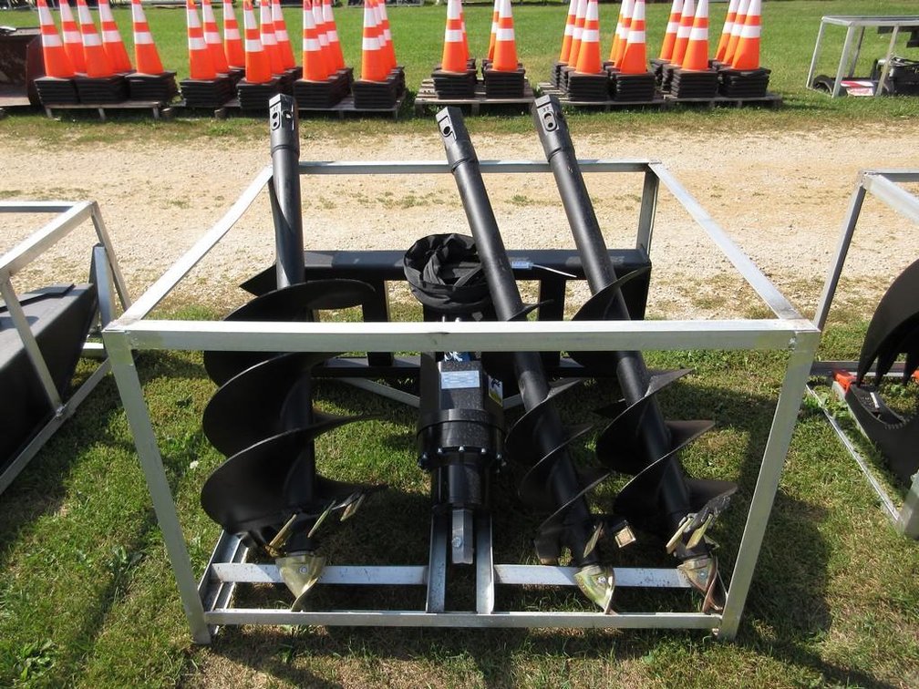 Skid steer quick tach auger