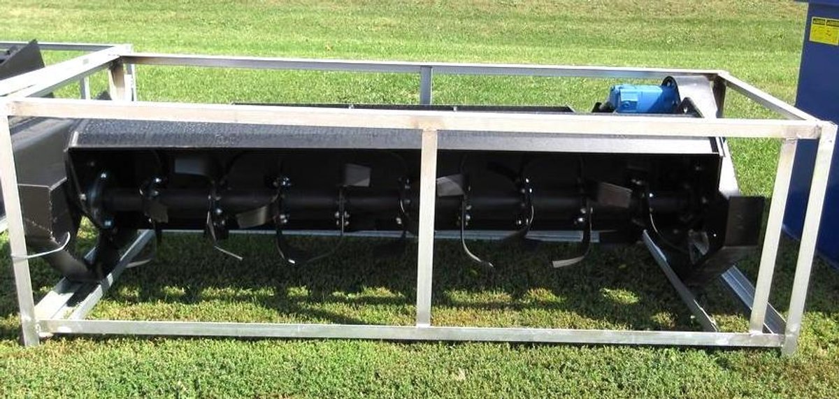 Skid steer quick tach rotary cultivator