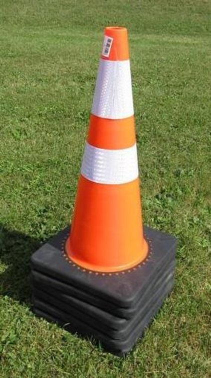 (6) Orange rubber safety cones