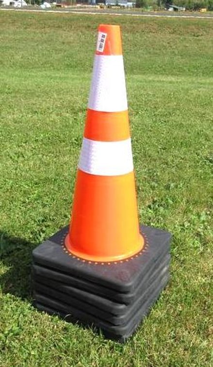 (6) Orange rubber safety cones