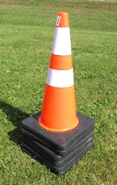 (6) Orange rubber safety cones