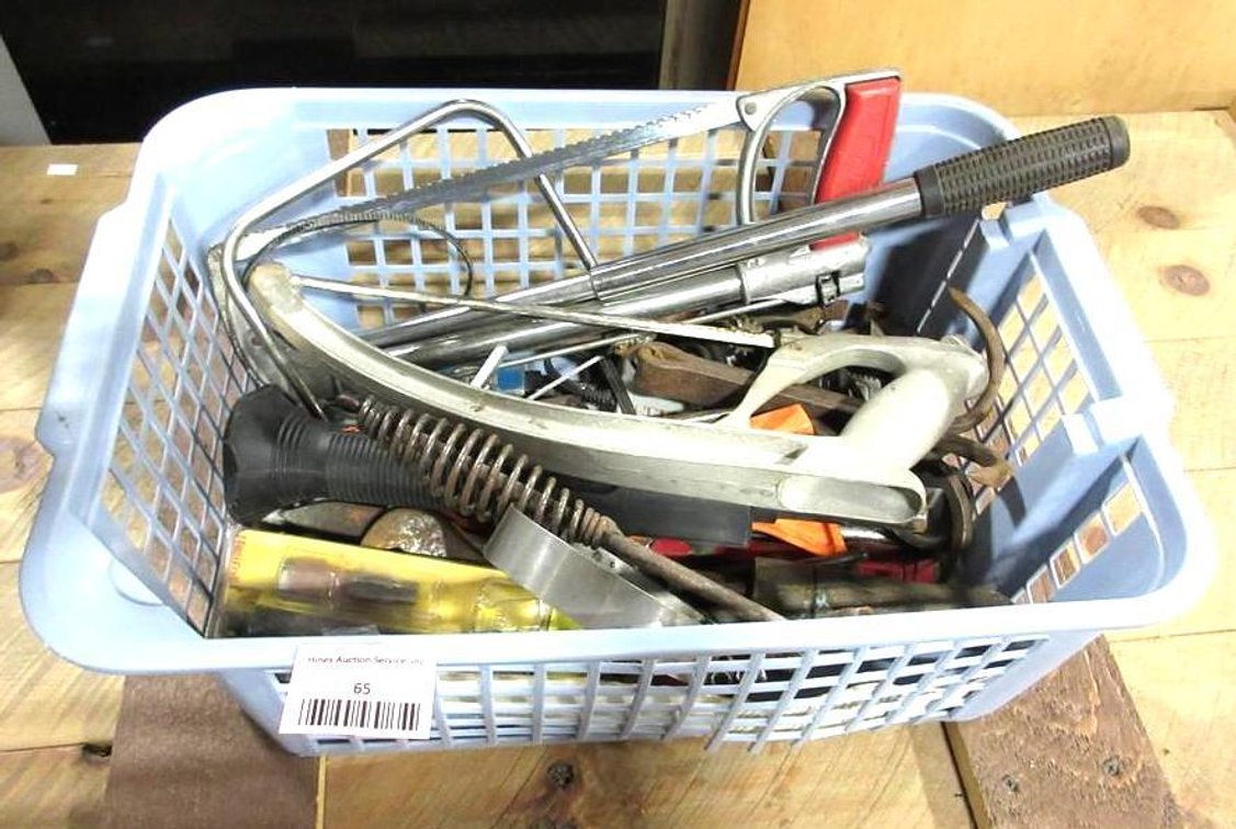 Basket with contents of tools