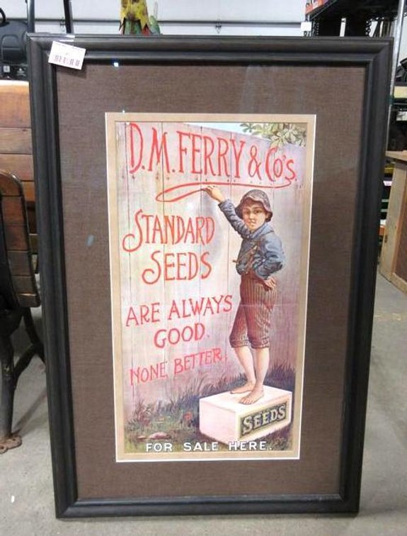D. M. Ferry & Co's Standard Seed Are Always Good reproduction framed print