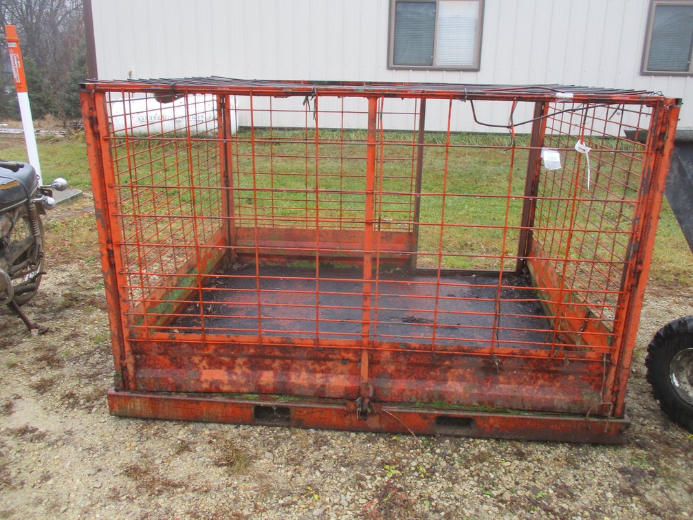 Metal fork lift cage