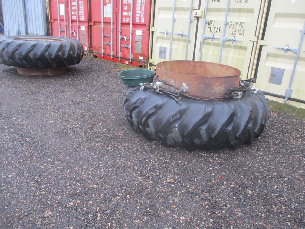 Good Year rear tire duals, 18.4-38