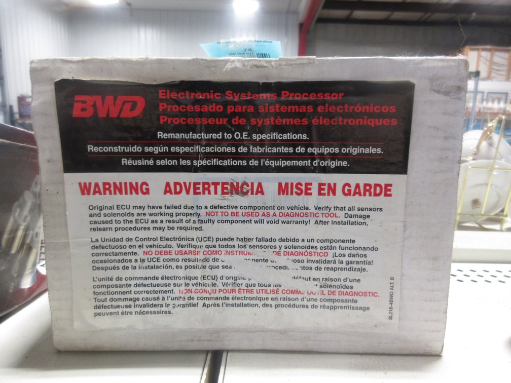 BWD electronic system processor