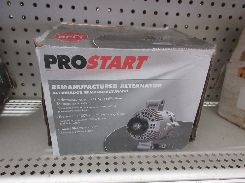 ProStart remanufactured alternator 