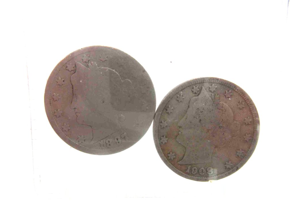 (2) Liberty Head "V" nickels