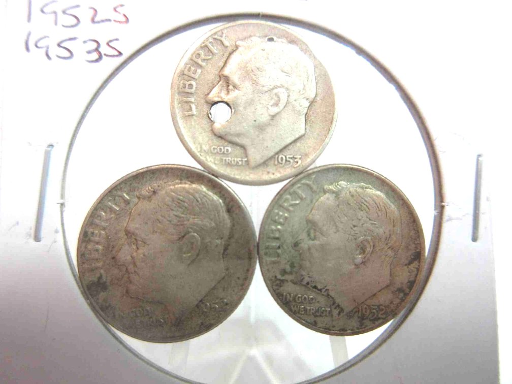 (3) Roosevelt silver dimes