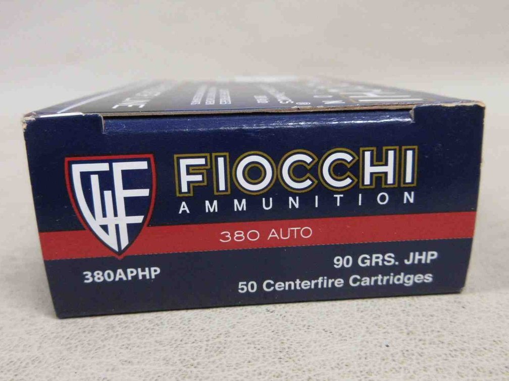 (50) Rounds of Fiocchi .380 auto ammunition