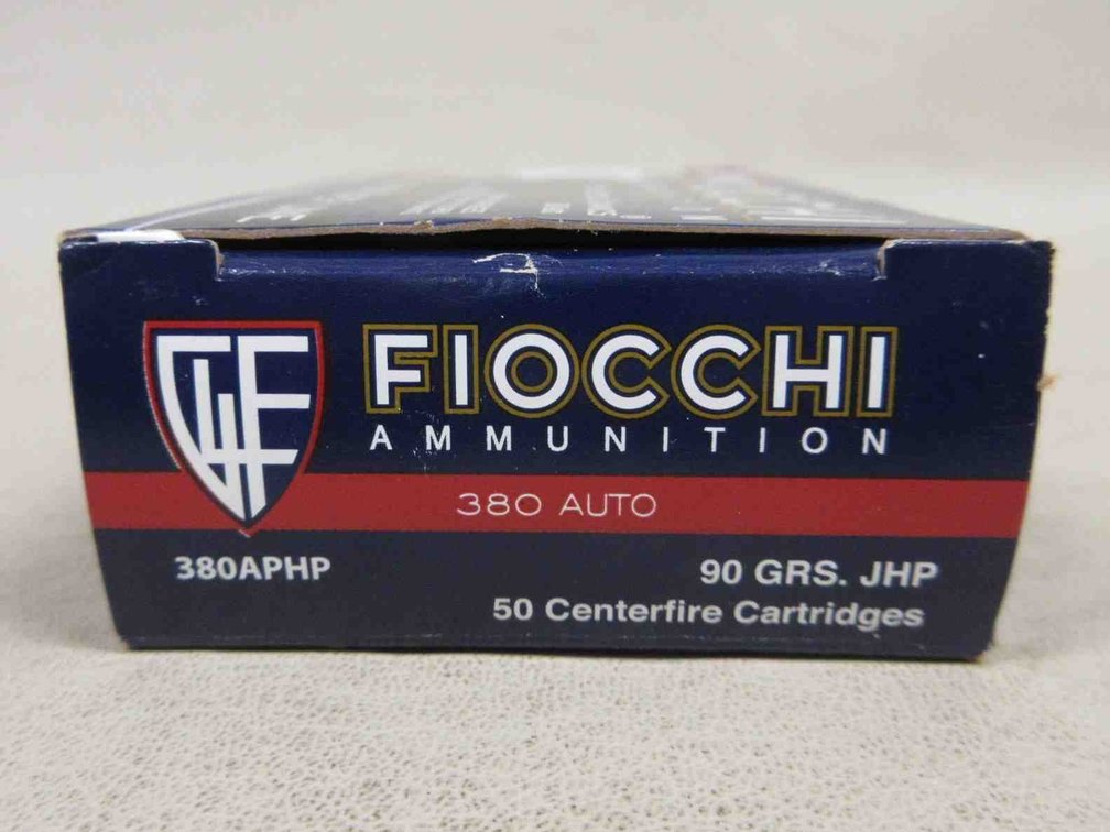 (50) Rounds of Fiocchi .380 auto ammunition