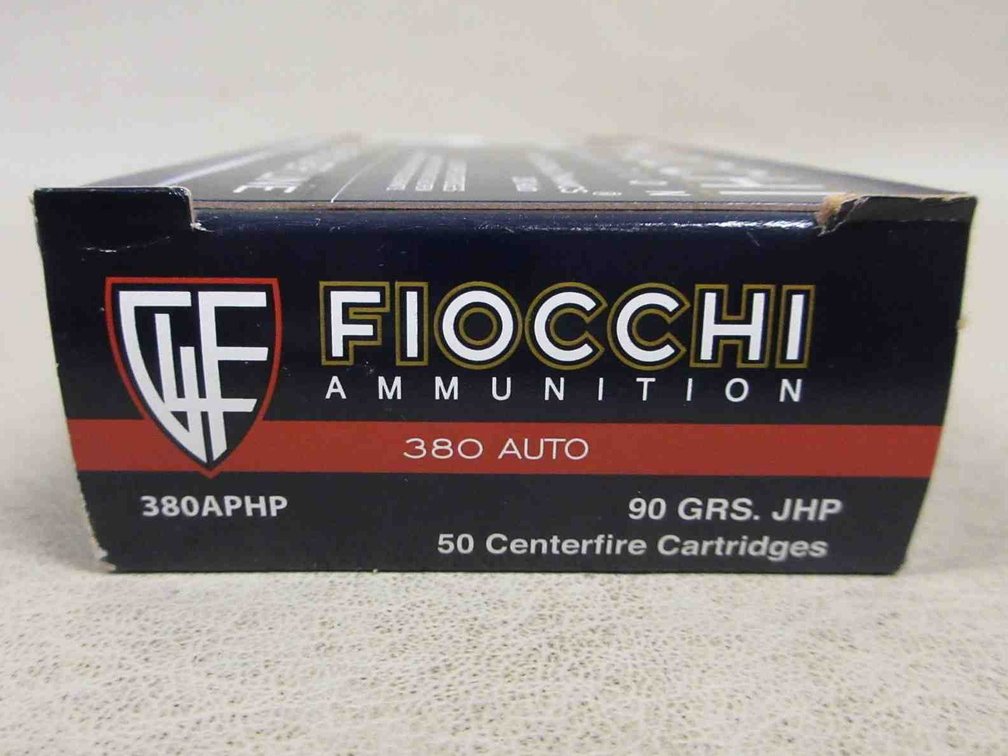 (50) Rounds of Fiocchi .380 auto ammunition