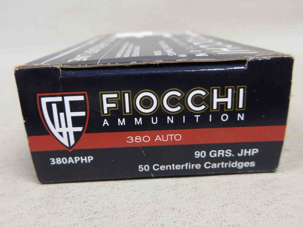 (50) Rounds of Fiocchi .380 auto ammunition