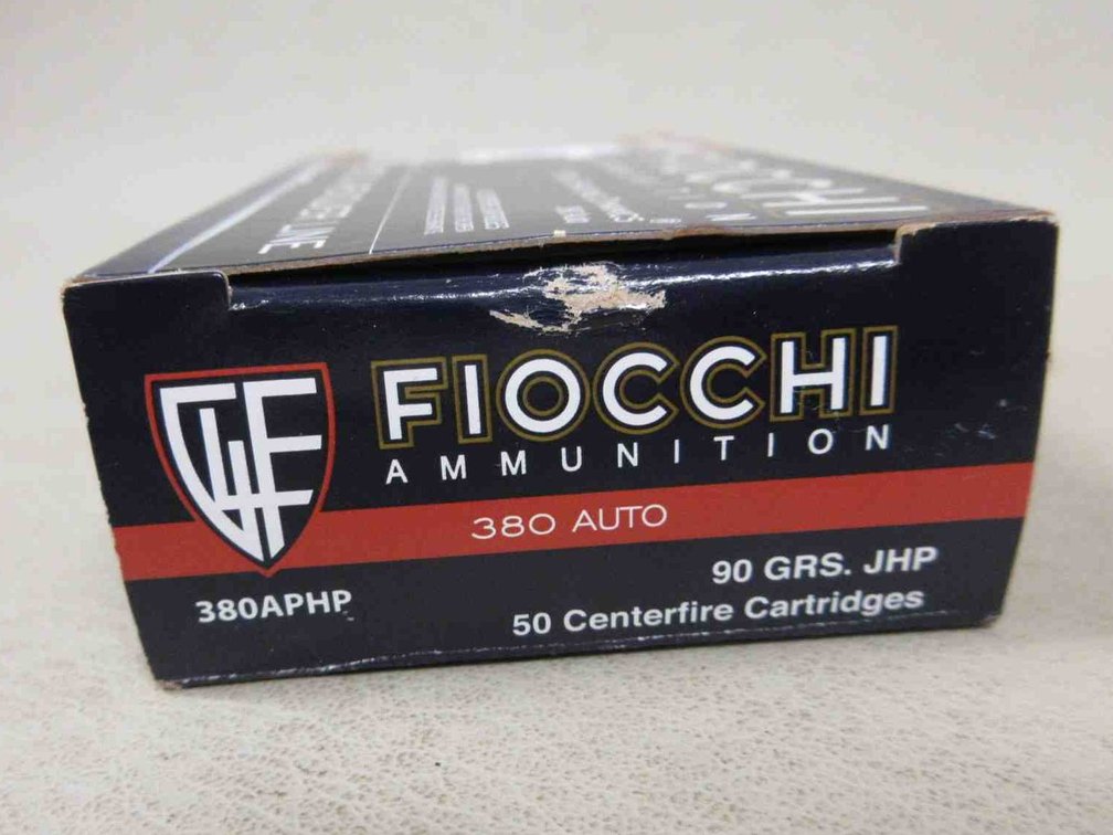 (50) Rounds of Fiocchi .380 auto ammunition