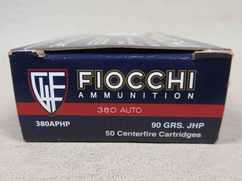 (50) Rounds of Fiocchi .380 auto ammunition