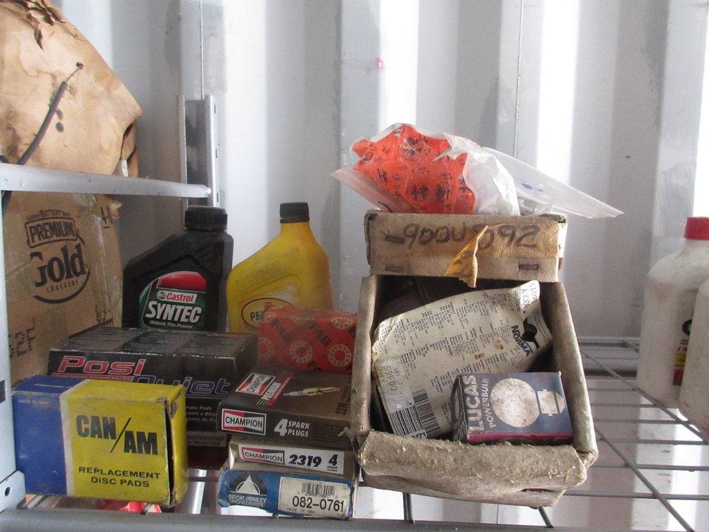 Group of auto parts and fluids
