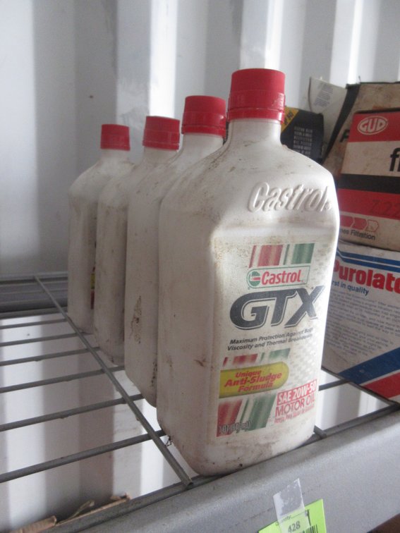 (4) Bottles of Castrol GTX 20W-50 oil